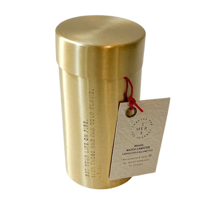 Brass Match Canister