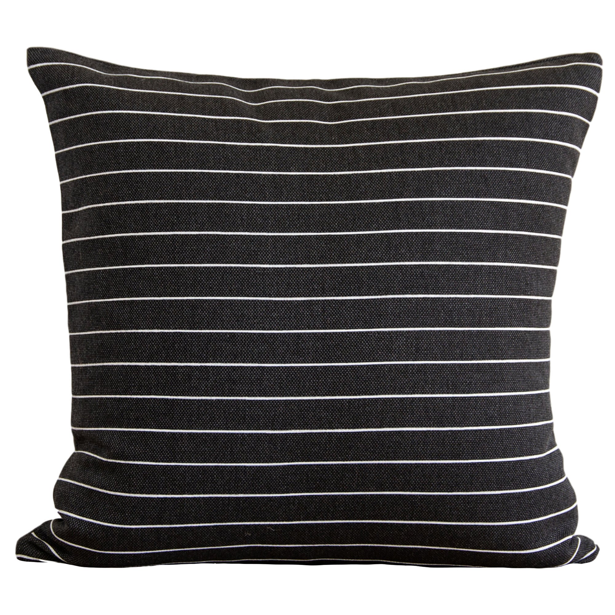 Mini Stripe Dark Outdoor Pillow