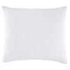 Woven White King Euro Pillow Cover