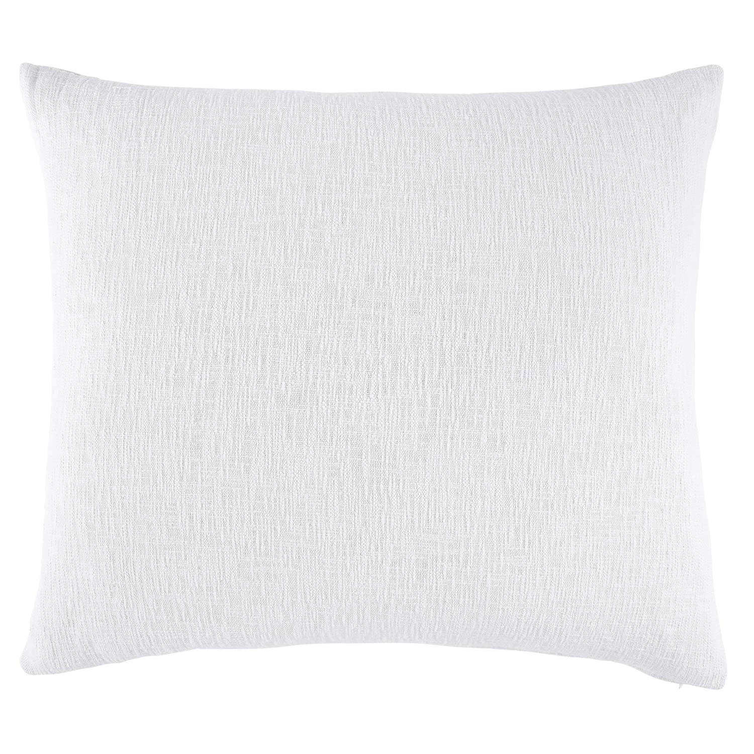 Woven White King Euro Pillow Cover
