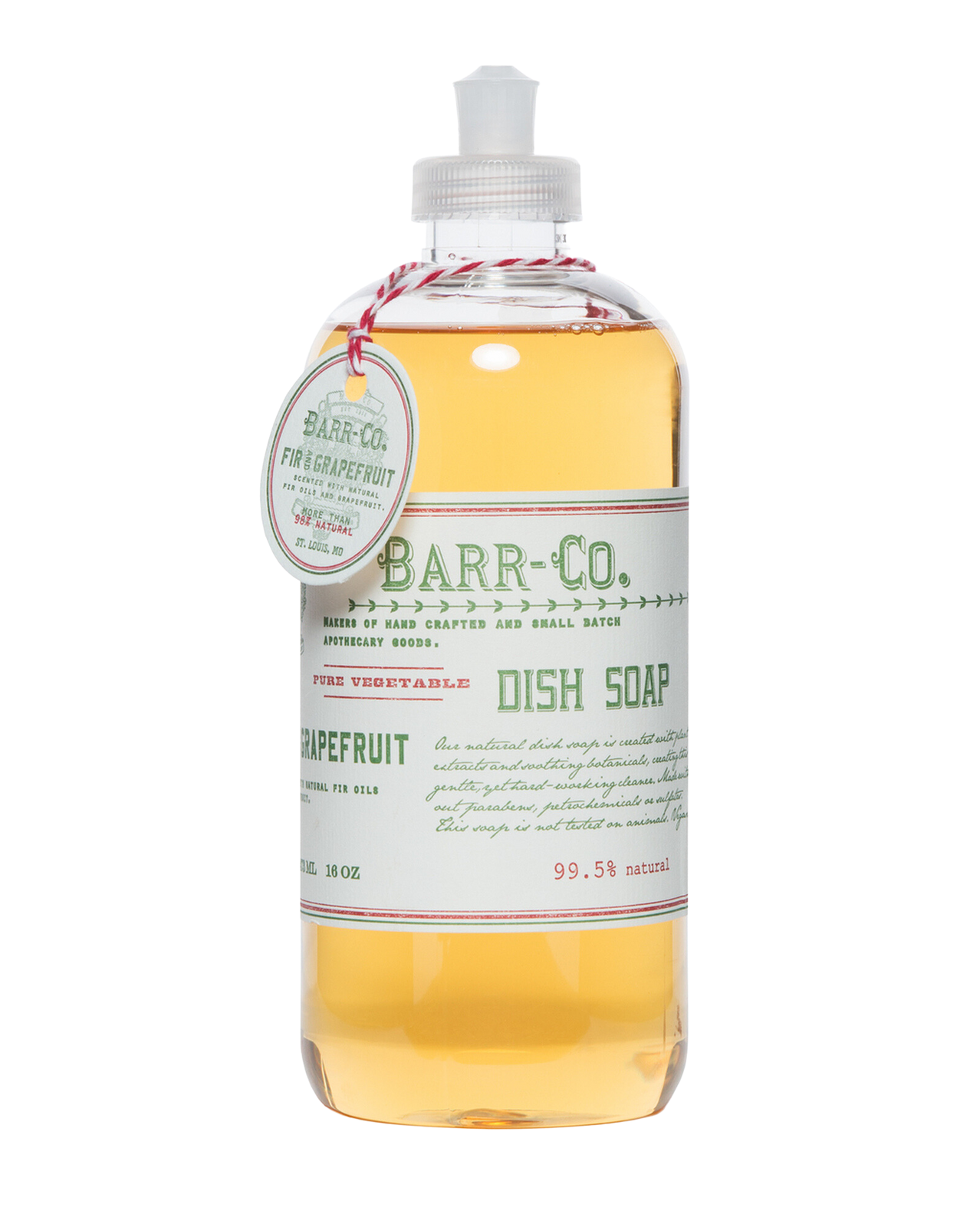 Barr-Co. Fir & Grapefruit Pure Vegetable Dish Soap