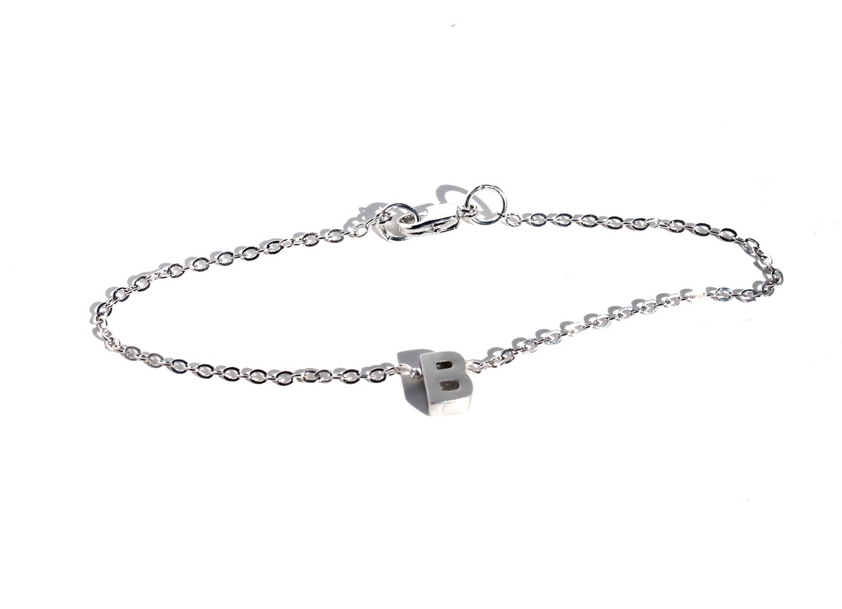 Silver Initial Bracelet
